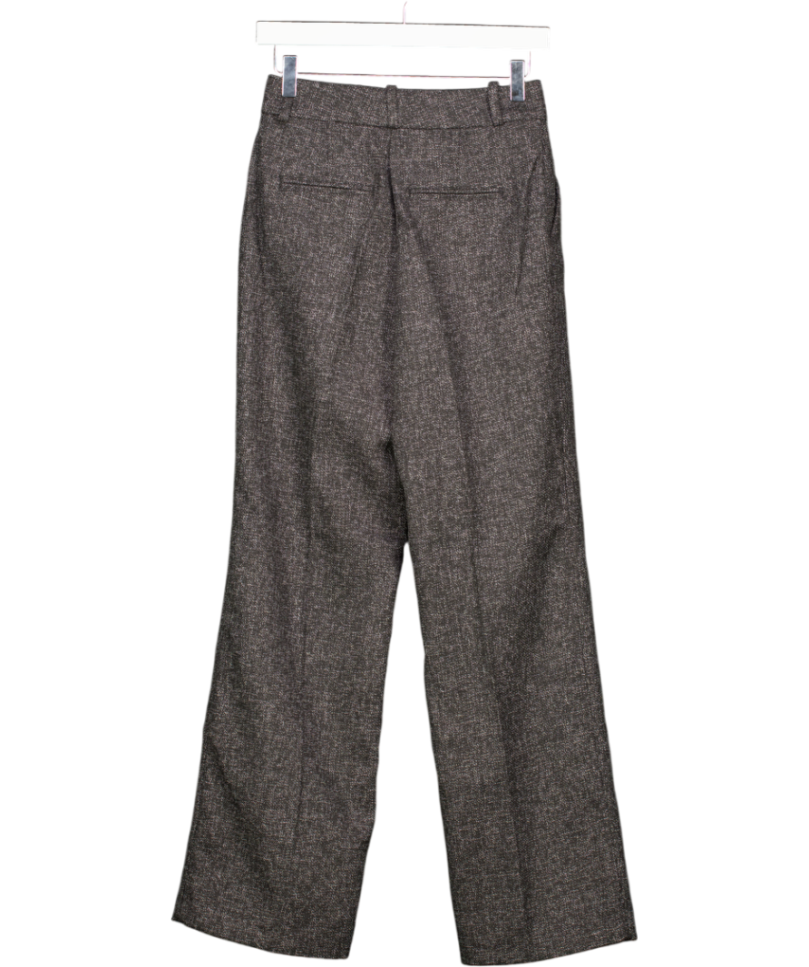 H&M Black Marl Tailored Trousers UK 6