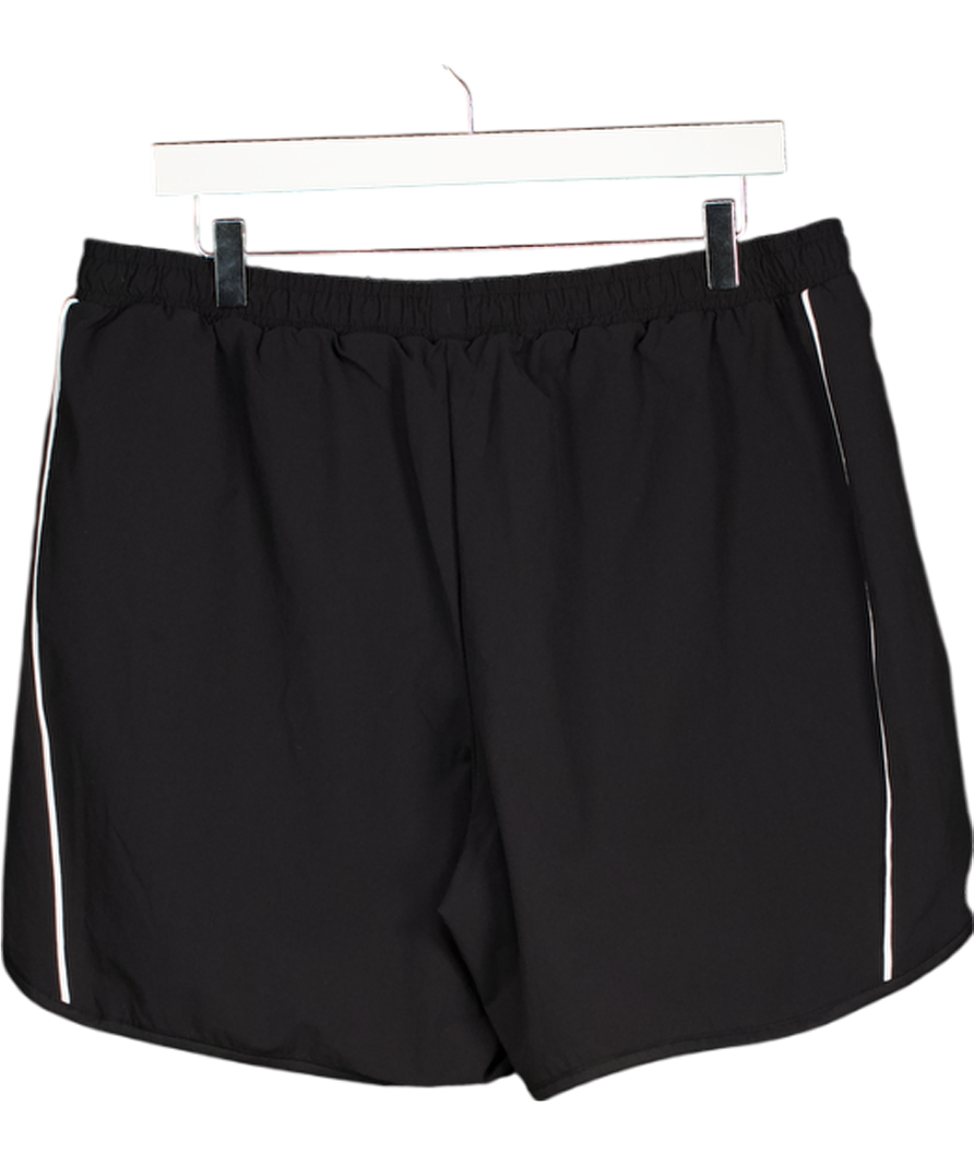 GYMSHARK Black & White Retro Activewear Shorts UK XL