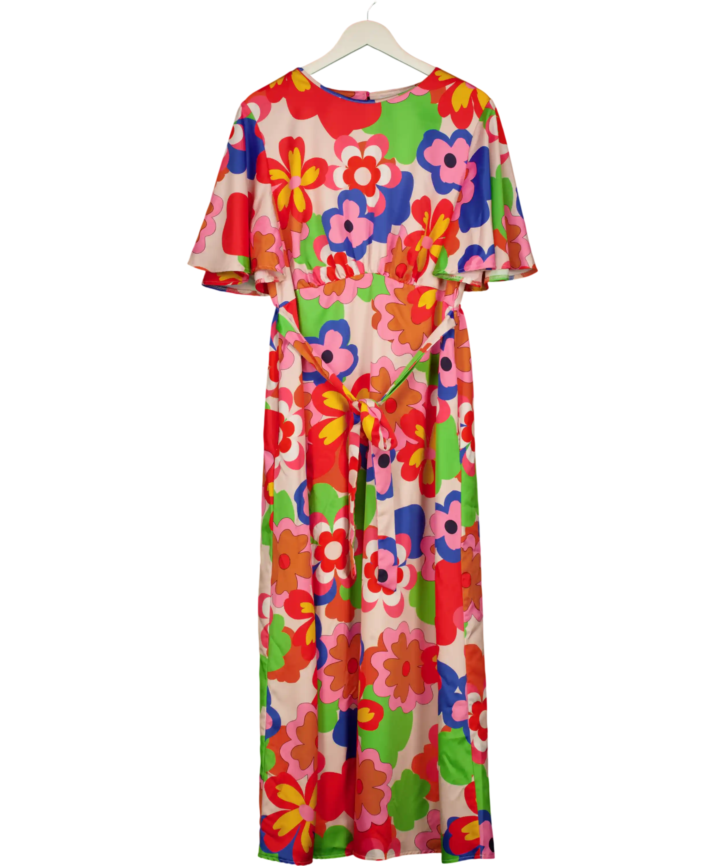 Twisted Wunder Multicoloured Ziggy Retro Floral Maxi Dress UK 22