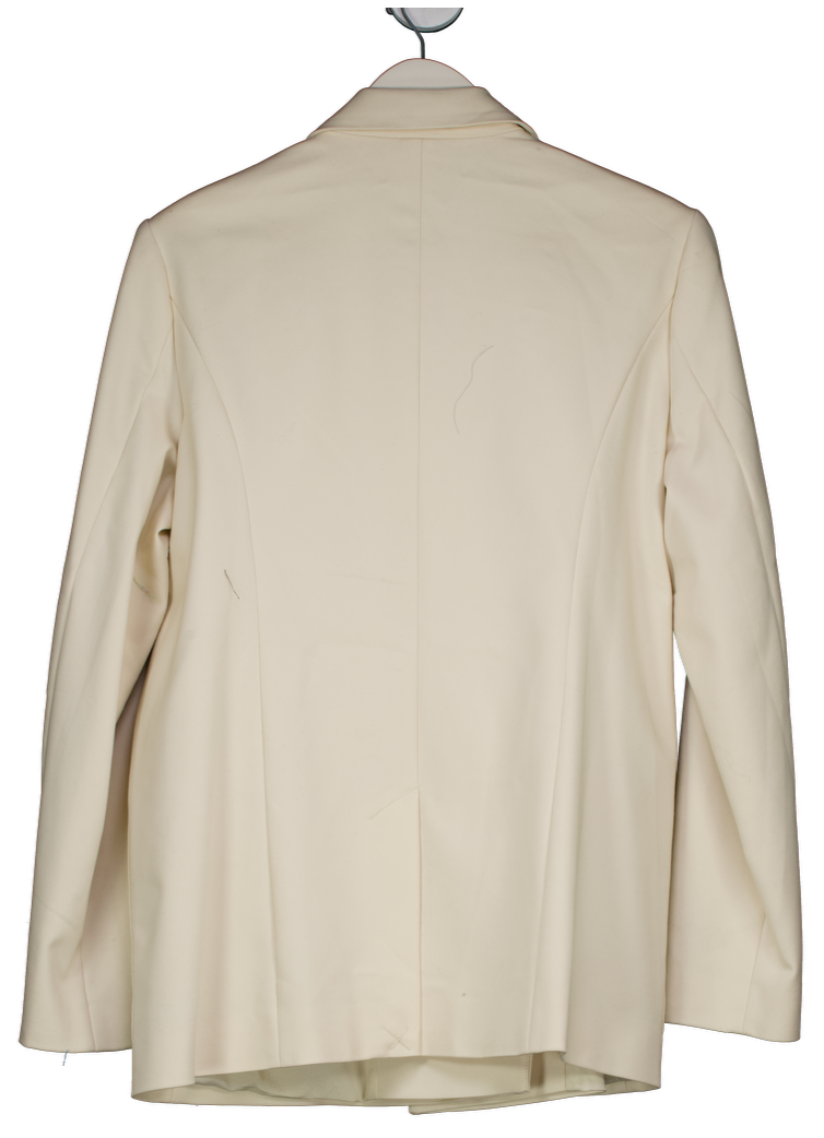 Good American Cream Boss Blazer UK 8