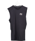 Under Armour Black Heatgear Compression Sleeveless Top UK M