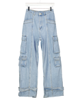 WRSTBHVR Blue Denim Cargo Trousers W29