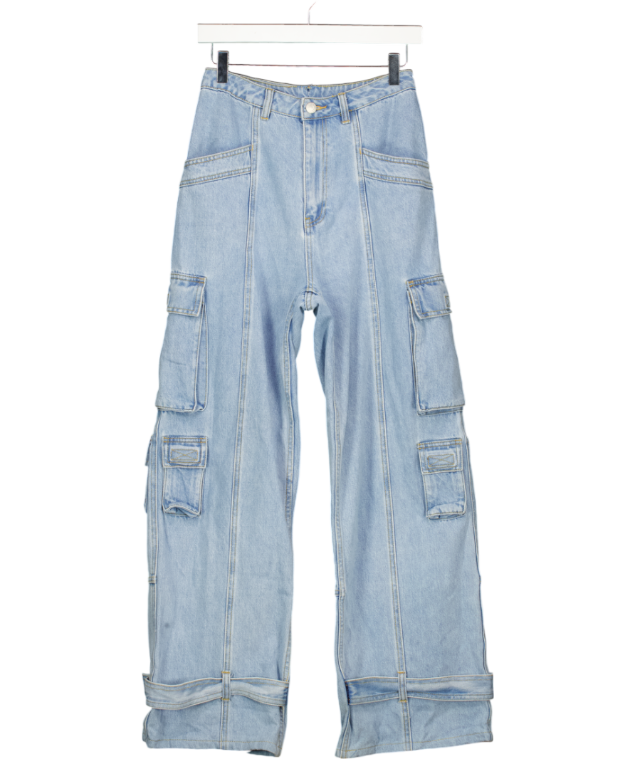 WRSTBHVR Blue Denim Cargo Trousers W29