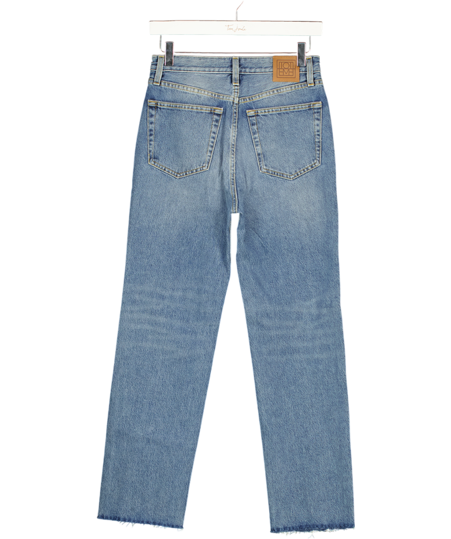 TOTEME Vintage Blue Wash Classic Cut Slim Straight Leg Jeans W25