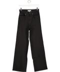 M&S Autograph Black High Rise Straight Leg Jeans UK 8