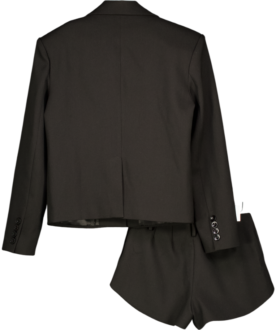 Noughts & Kisses Black Sacha Structured Boxy Blazer With Vienna Tailored Shorts UK XS
