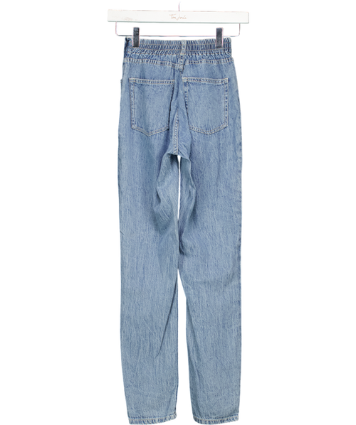 AMERICAN VINTAGE Blue Elastic Waisted Slim Leg Jeans W25