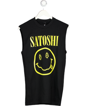 Black Satoshi Nirvana Boxy Vest UK S