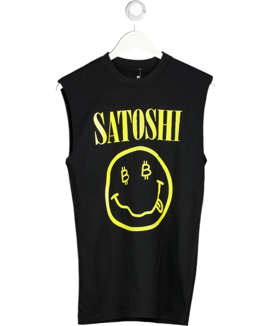 Black Satoshi Nirvana Boxy Vest UK S