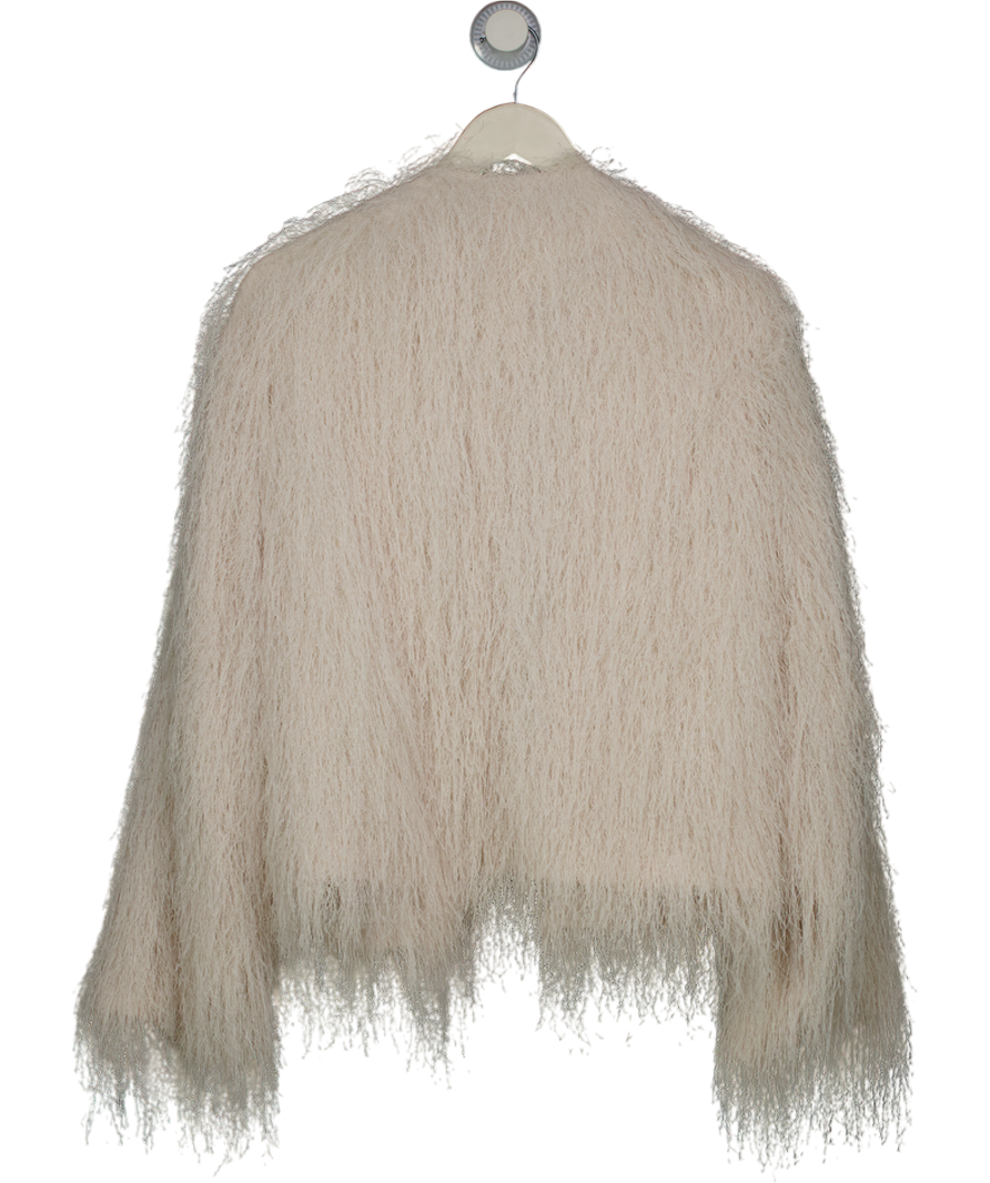 H&M White Textured Statement Jacket UK XS/S