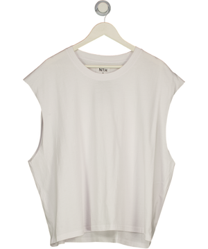 NTH White Sleeveless Oversized Tee UK M