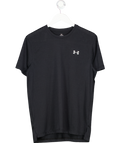 Under Armour Black Fitted Ribbed Workout T-shirt UK M