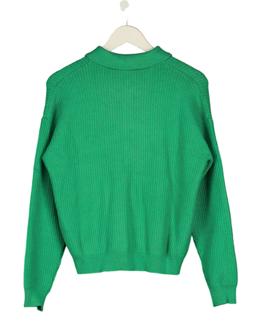 VARLEY Green Marlie Polo Knit Sweater UK M