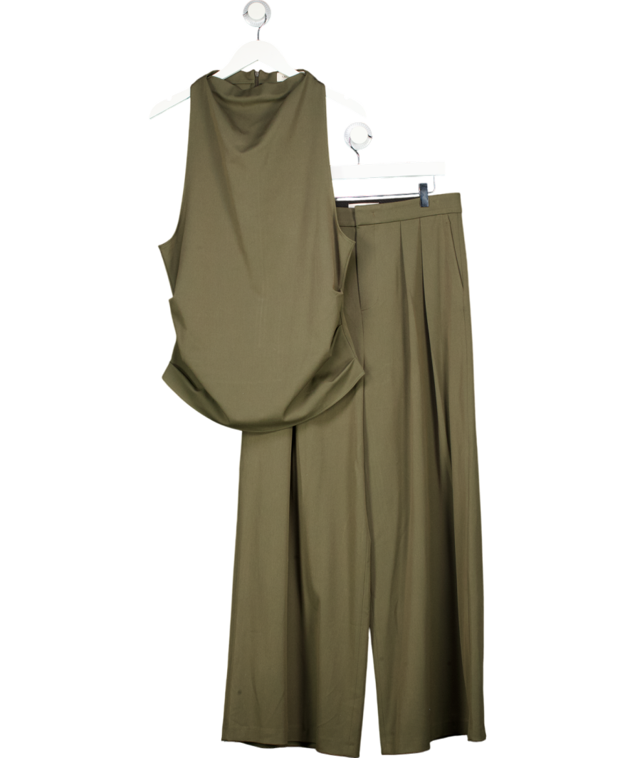 Salt Murphy Green Archie Top And Tailored Trousers Set UK M