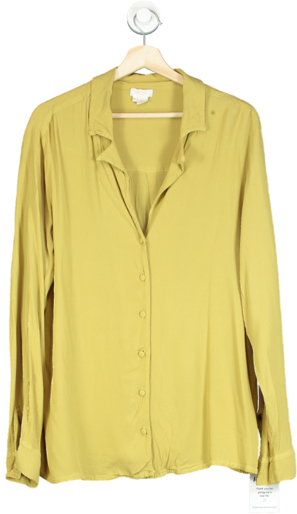 Zara Yellow Long Sleeve Blouse UK M