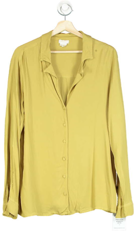 Zara Yellow Long Sleeve Blouse UK M