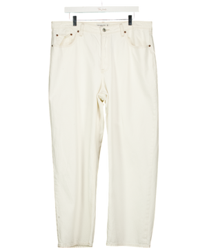 Abercrombie & Fitch Cream The Loose High Rise Jeans W33 UK 16