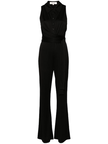 Diane Von Furstenberg Black DVF Kellie Jumpsuit UK M