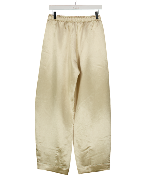 ARKET Beige Drawstring Satin Trousers Eu34 UK 6