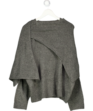 JDY Grey Scarf Detail Knitted Jumper UK XXXL
