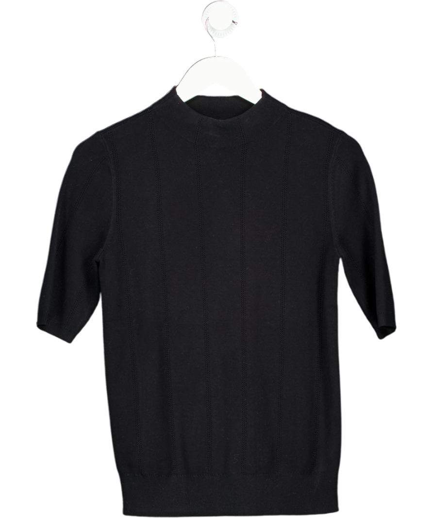 TALBOT'S Black  Mock Neck Knit Top UK S