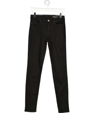 THE WHITE COMPANY Black Symons Skinny Mid-rise Jeans L30 W24