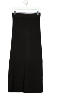 REFORMATION Black Wool Knit Maxi Skirt UK S