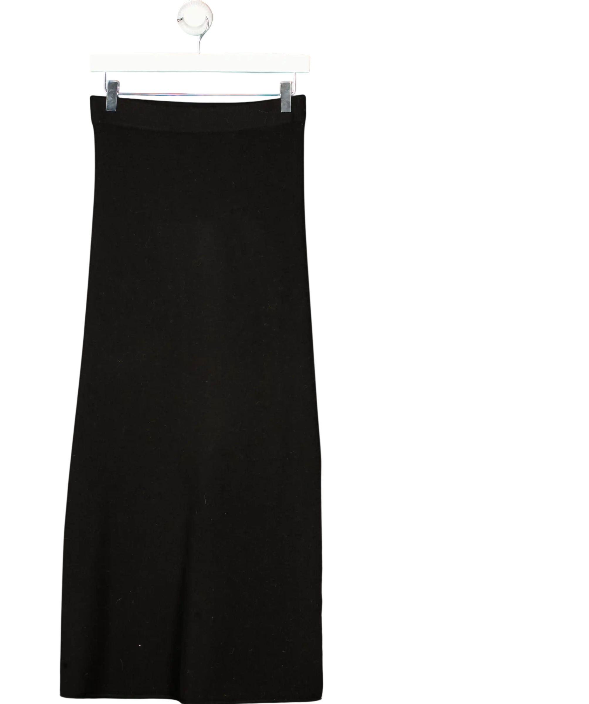 REFORMATION Black Wool Knit Maxi Skirt UK S