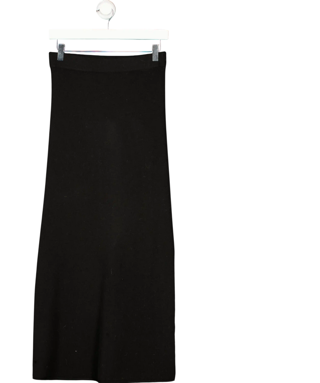 REFORMATION Black Wool Knit Maxi Skirt UK S