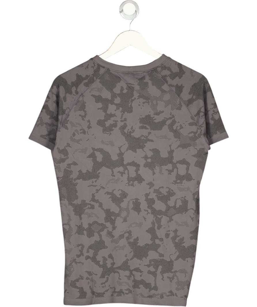 Young LA Grey Digital Camo Compression Tee UK L