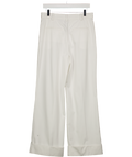 REBE White Spence Wide Leg Trousers UK S