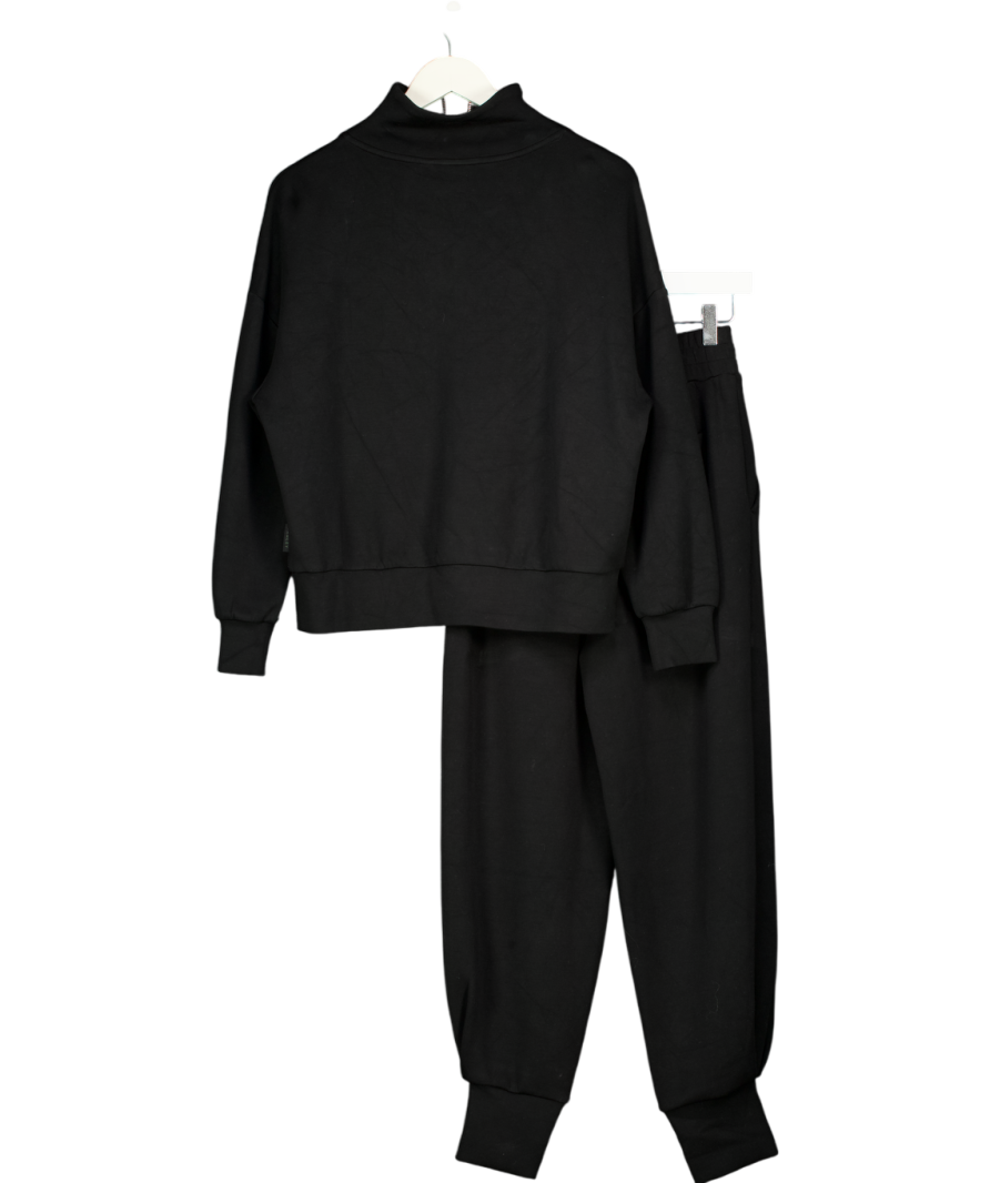 VARLEY Black 2-piece Doublesoft Hawley Half-zip Sweat & The Relaxed Pant 27.5" Set UK XS