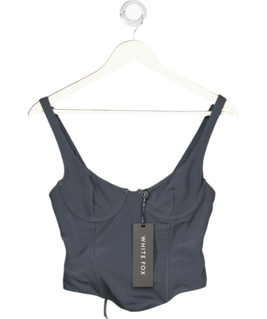White Fox Grey Forever Feels Bustier Top UK S