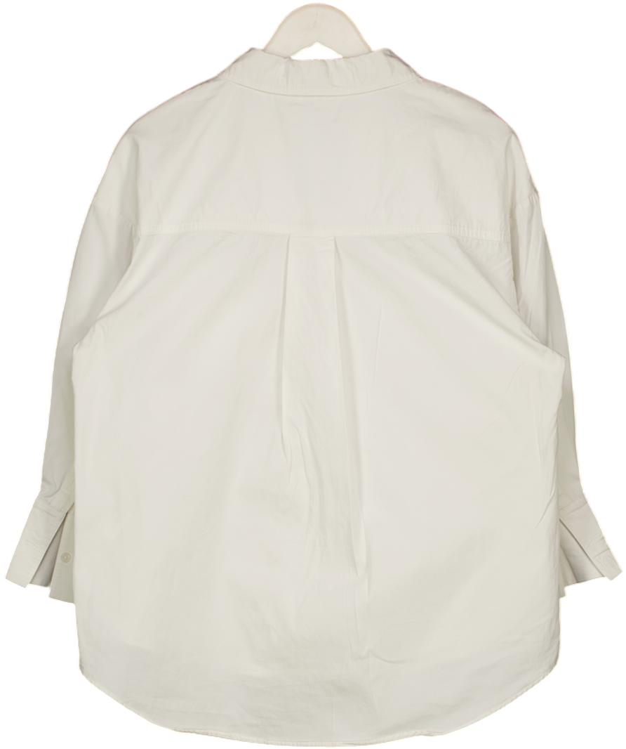 ANINE BING White 100% Cotton Oversize Shirt UK S