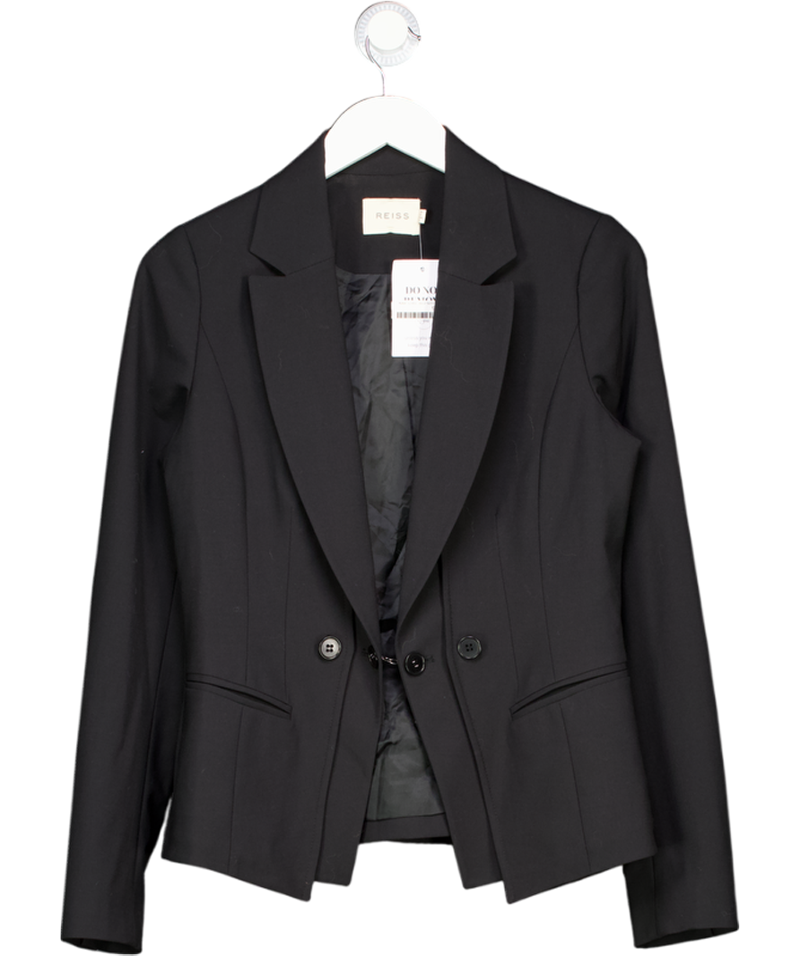 REISS Black Double Buttoned Blazer UK 10