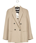 ZARA Beige Double Breasted Blazer UK XS
