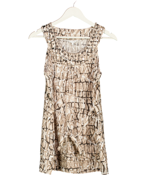 Rocha John Rocha Brown Embellished Mini dress UK 14