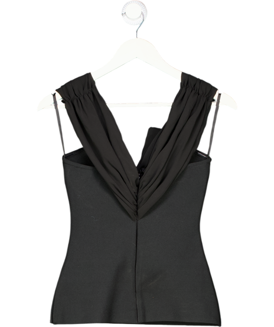 Karen Millen Black Figure Form Bandage Knit Woven UK XS