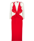 Peppermayo Red Klara Cut Out Maxi Dress UK 10