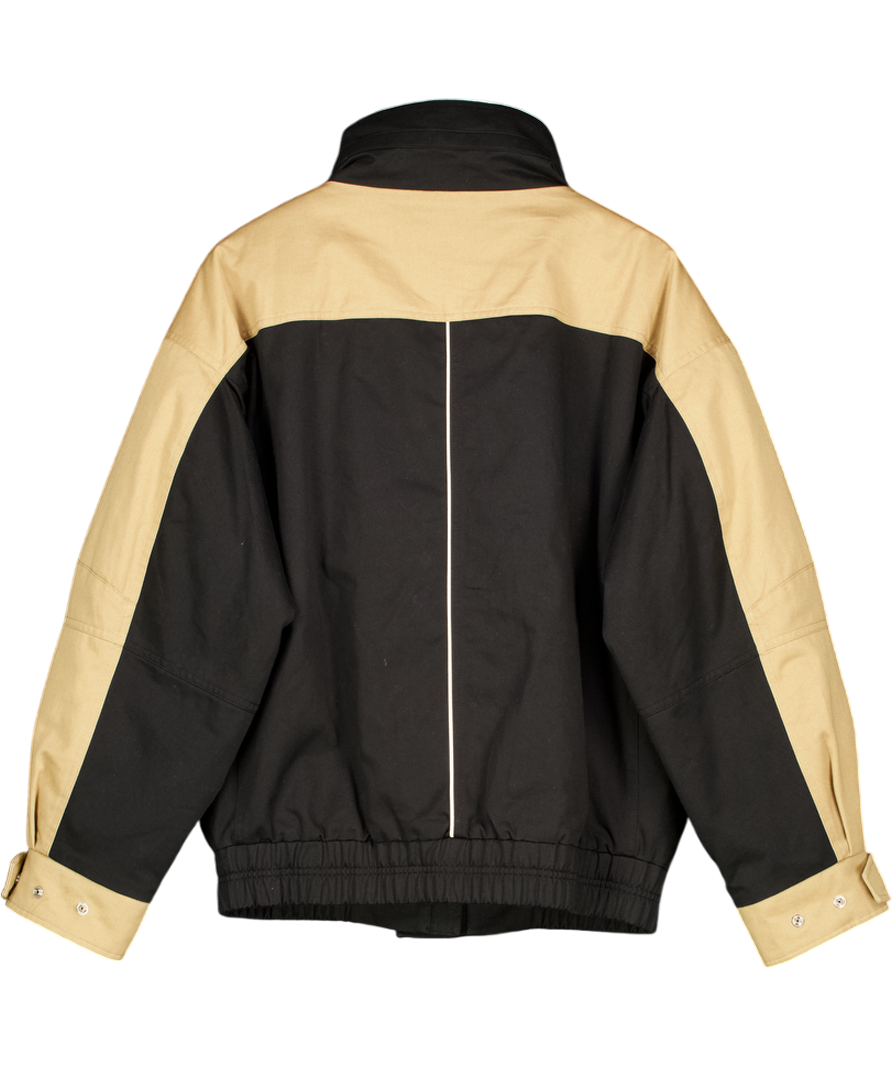 KIJUN Black & Tan Paneled Jacket UK S