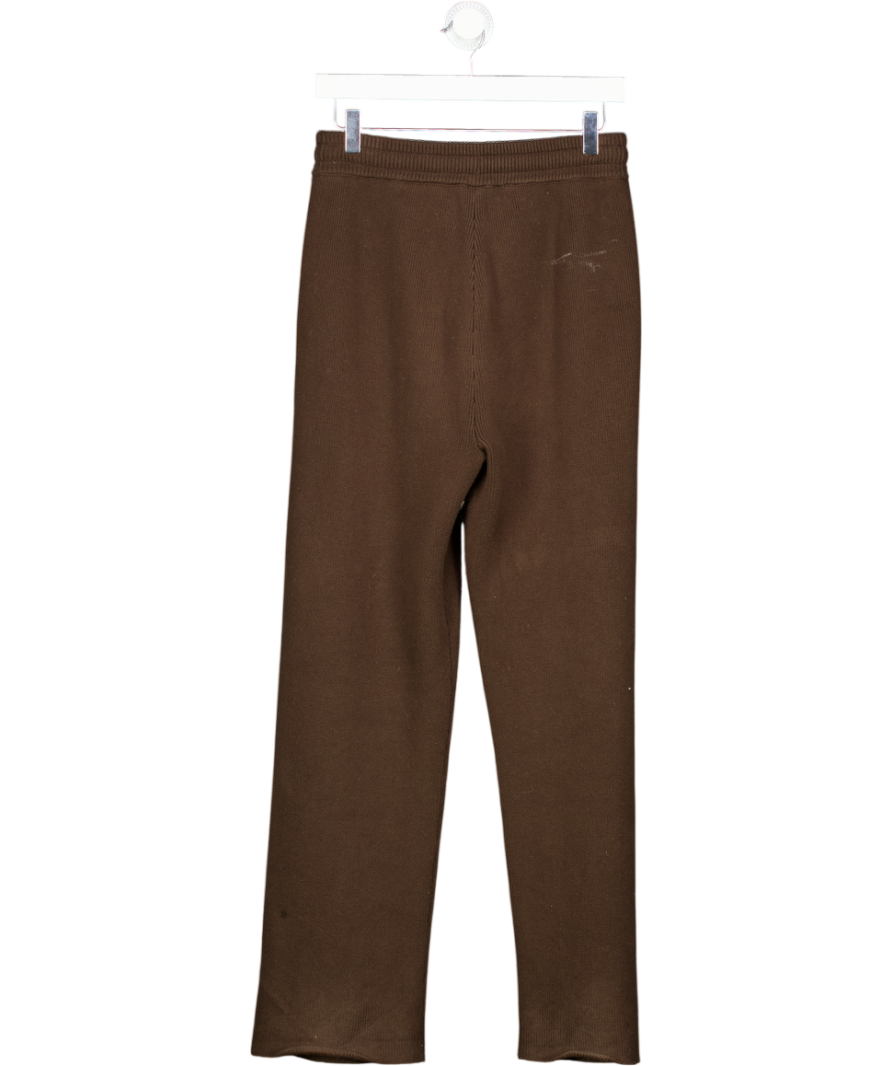 alo yoga Brown Scholar Knit High-waist Cargo Pant UK S