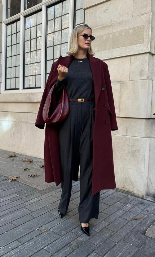 Theory Charcoal Grey Pleated Wool Trousers Us4 UK 8