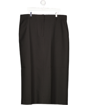 ALIGNE Aligne Black Pinstripe Kasia Maxi Skirt UK 18