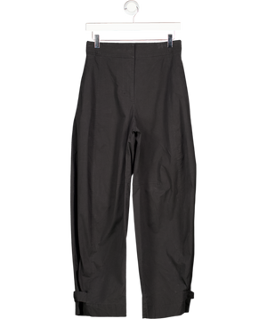 COS Black Utility Barrel-leg Trousers UK 6