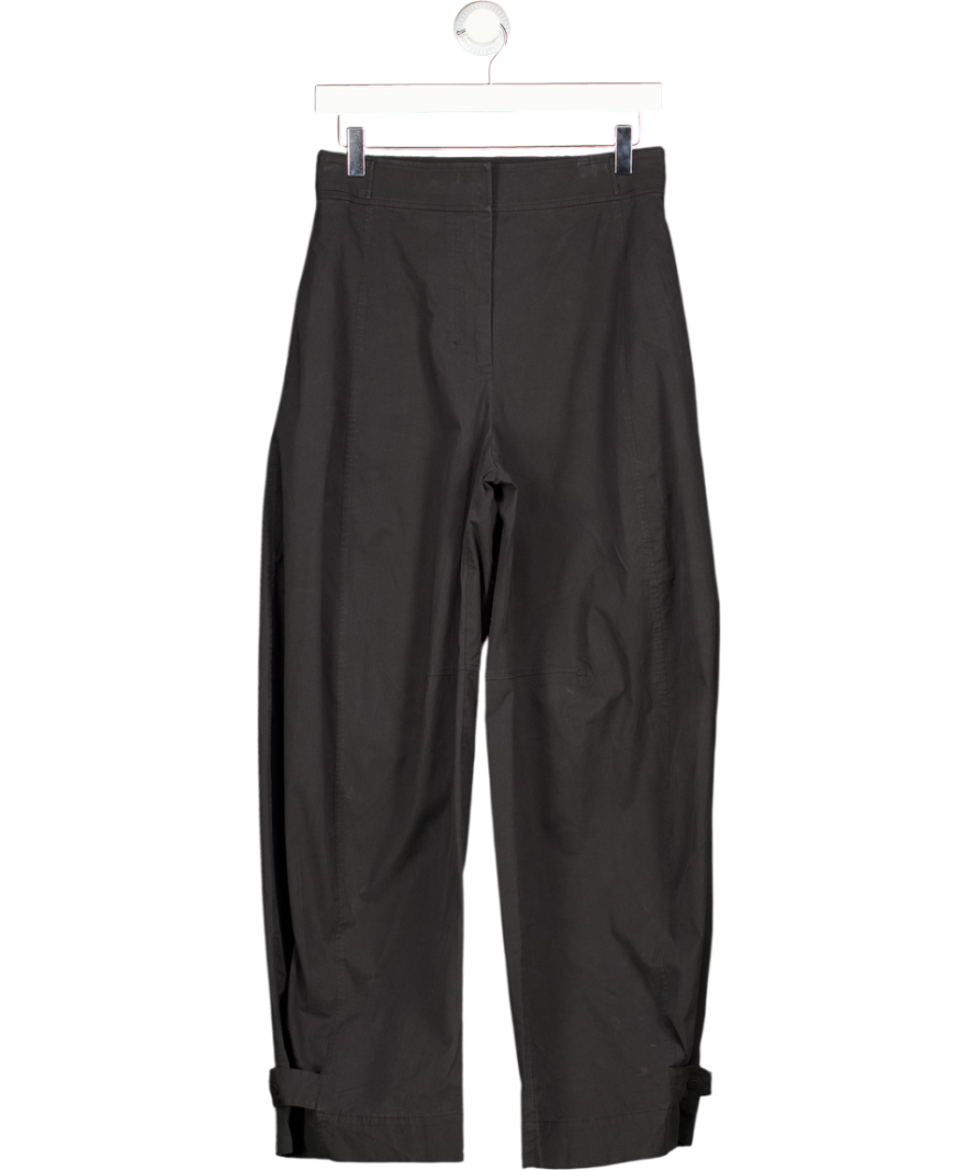 COS Black Utility Barrel-leg Trousers UK 6