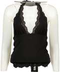 Aoanao Black Halter Neck Top UK M