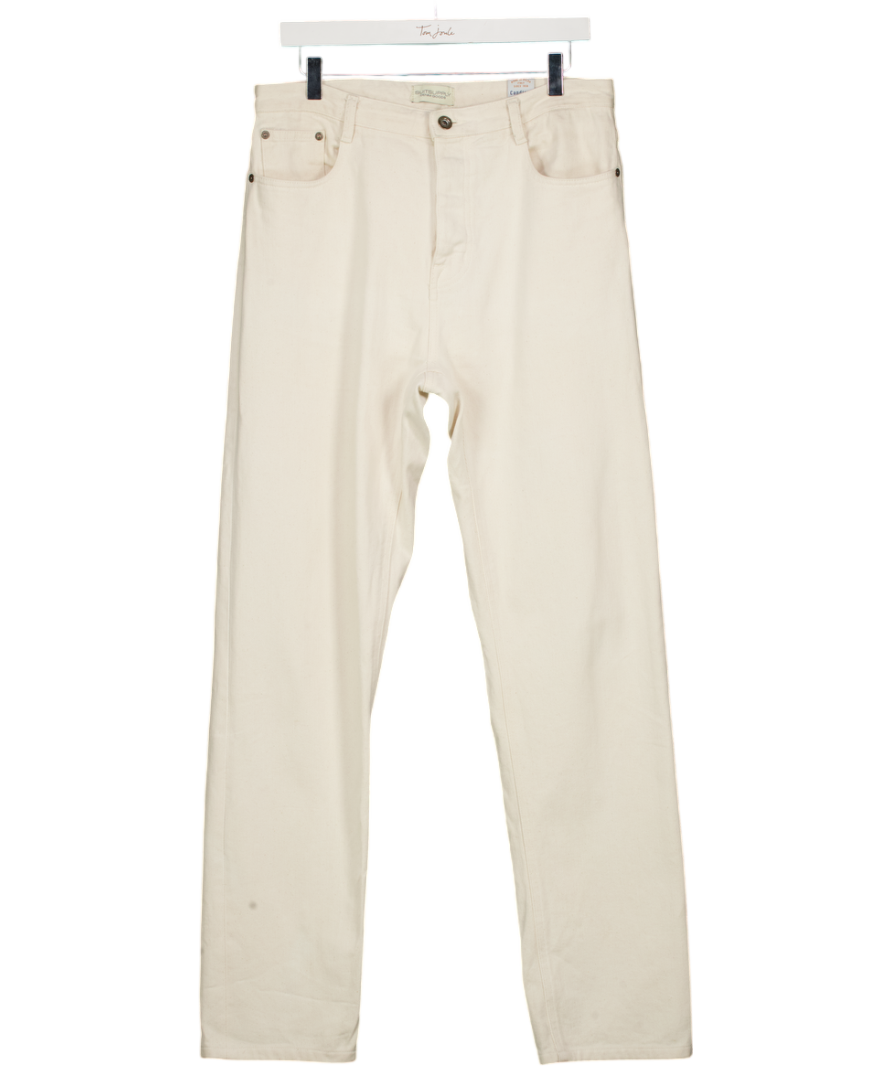 SUITSUPPLY Cream Ecru 100% Cotton  Denim Jeans 34/34 W34