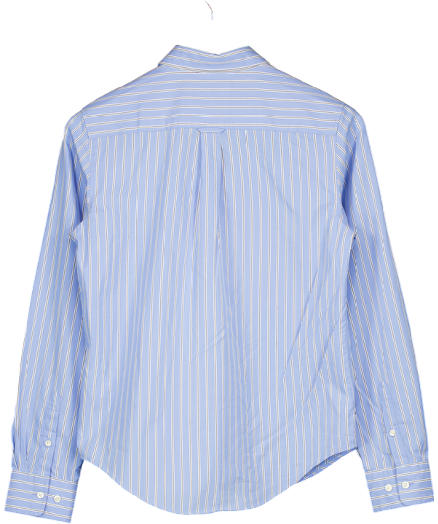 GANT Blue Regular Fit Classic Stripe Poplin Shirt UK 6