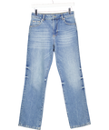 Mint Velvet Mid Blue High Waist Slim Straight Leg Jeans UK 6