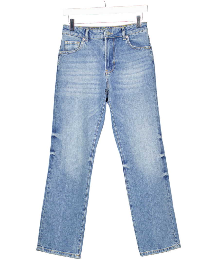 Mint Velvet Mid Blue High Waist Slim Straight Leg Jeans UK 6